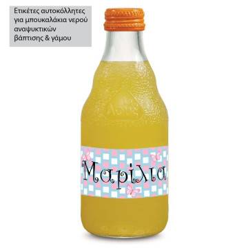 Sticker label Checkers & white