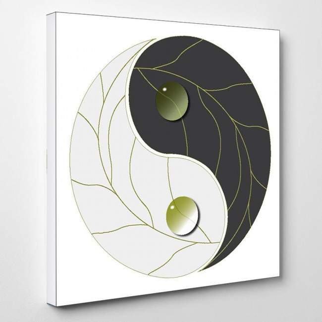Canvas print Yin yang, side
