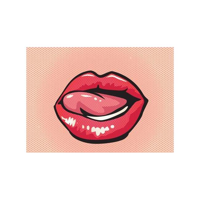Lips ,αυτοκόλλητο  ντουλάπας popart