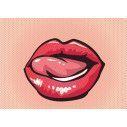 Lips ,αυτοκόλλητο  ντουλάπας popart
