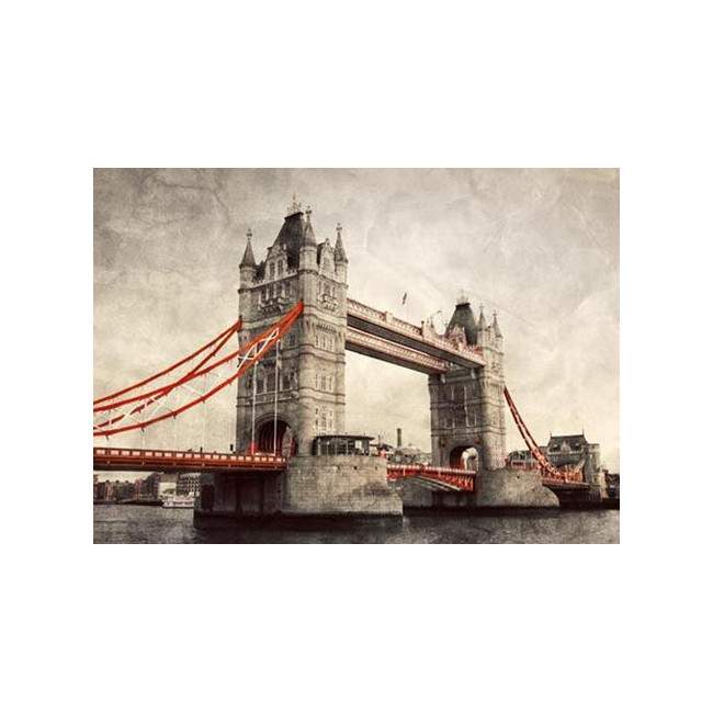 Tower bridge Vintage,αυτοκόλλητο  ντουλάπας