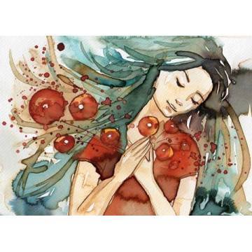 Closet sticker Breath of spring Self adhesive fabric (Frameless Phototex), minimal style 2