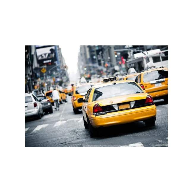 NY yellow cab,αυτοκόλλητο  ντουλάπας