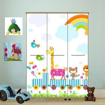 Closet sticker Zoo train