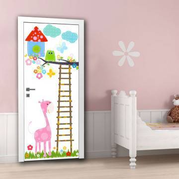 Door sticker Sweet owl, for kids
