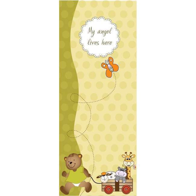 Πάμε βόλτα,αυτοκόλλητο πόρτας παιδικό