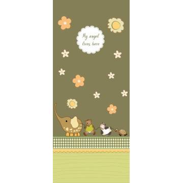 Door sticker Happy friends 2