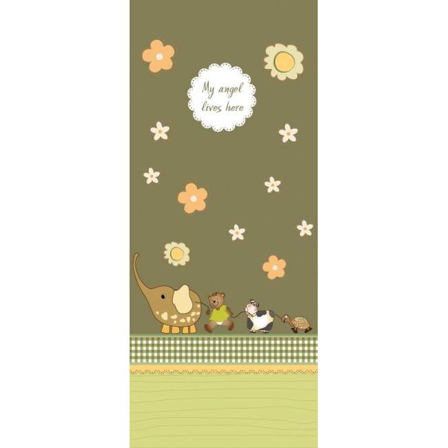 Door sticker Happy friends