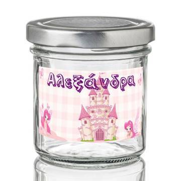 Sticker label Fairies and castle,   2