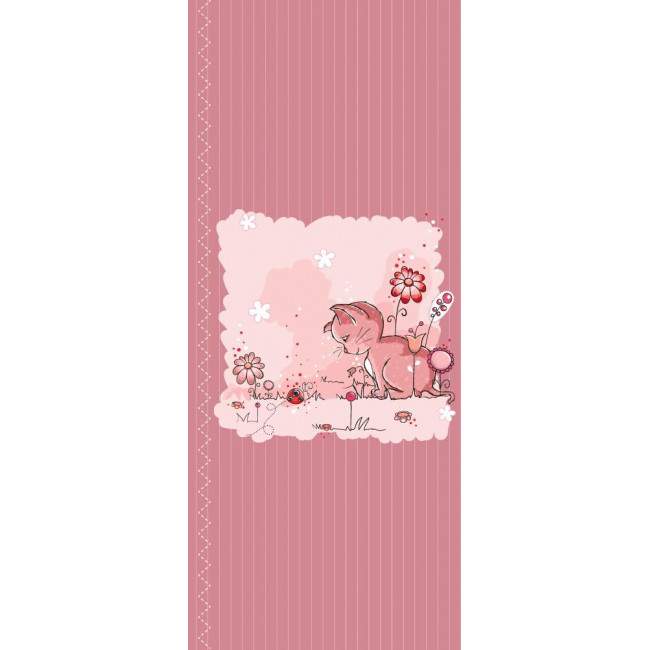 Door sticker Kitty and ladybug