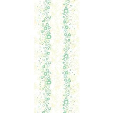 Door sticker Green waves 2