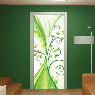 Αυτοκόλλητο πόρτας Liquid green