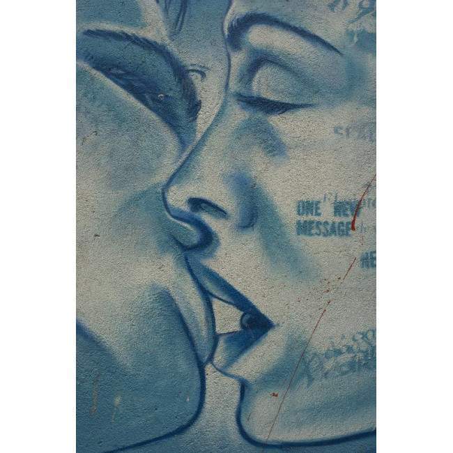 Kiss on wall, αυτοκόλλητο πόρτας