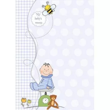 Αυτοκόλλητο πόρτας My boy's room, παιδικό 2