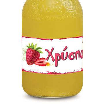 Sticker label Strawberry