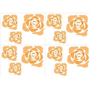 Wall stickers Roses abstract 2