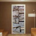 Door sticker Wood planks