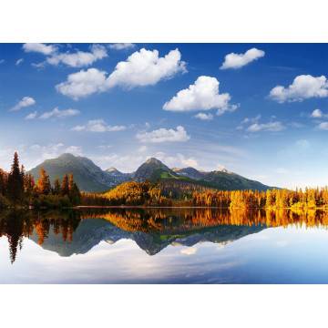 Wallpaper Mountain reflection on the lake 2