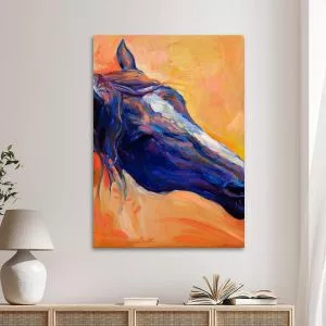 Πίνακας σε καμβά Άλογο Horse (art Ι) Καμβάς τελαρωμένος Όψη 1