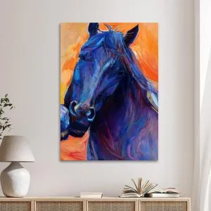 Πίνακας σε καμβά Horse (art2) Καμβάς τελαρωμένος Όψη 1