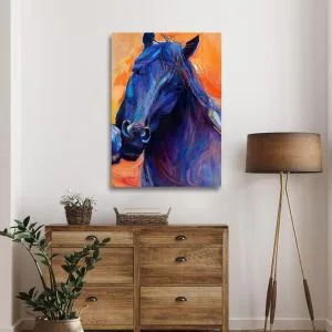 Πίνακας σε καμβά Horse (art2) Καμβάς τελαρωμένος Όψη 1 2