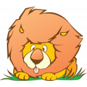 Kids wall stickers Funny Lion