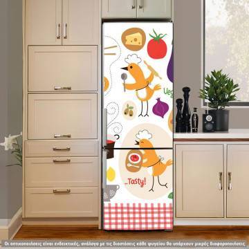 Αυτοκόλλητο ψυγείου Food! (art1)
