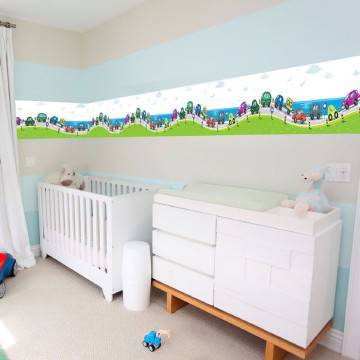 Wall sticker Borde Lets go a ride