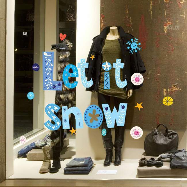Wall sticke Let it snow