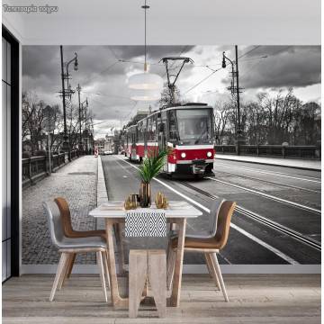 Wallpaper Tram in the city  2