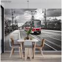 Wallpaper Tram in the city 