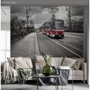 Wallpaper Tram in the city 