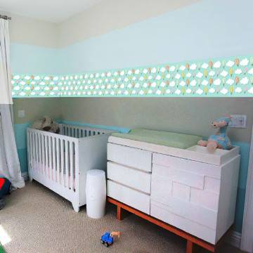 Border, hot air balloons and clouds, Balloons