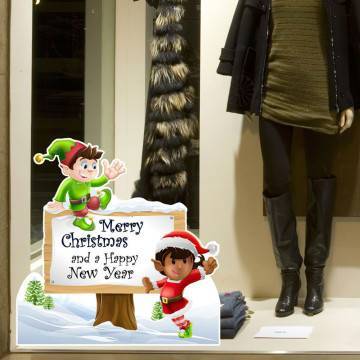 Τα ξωτικά αυτοκόλλητο βιτρίνας , τοίχου