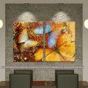 Canvas print Butterfly I artistic, two panels