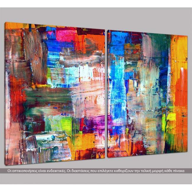 Canvas print Abstract patterns VI, two panels, side
