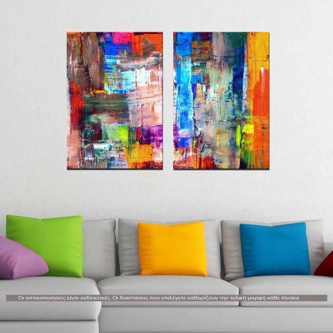 Canvas print Abstract patterns VI, two panels
