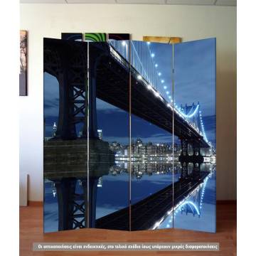 Room divider Manhattan Bridge at sunset