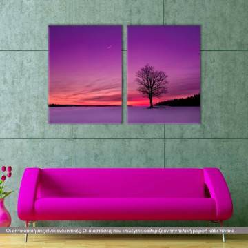 Canvas print Twilight, two panels