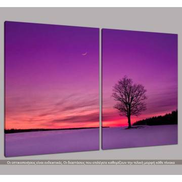 Canvas print Twilight, two panels 2
