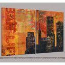 Canvas print Urban life, two panels, side