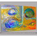 Canvas print Abstract patterns V, two panels, side