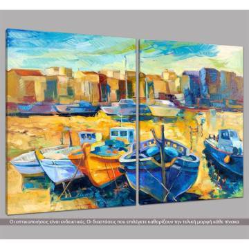 Canvas print Wharf, two panels 2