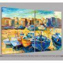 Canvas print Wharf, two panels, side