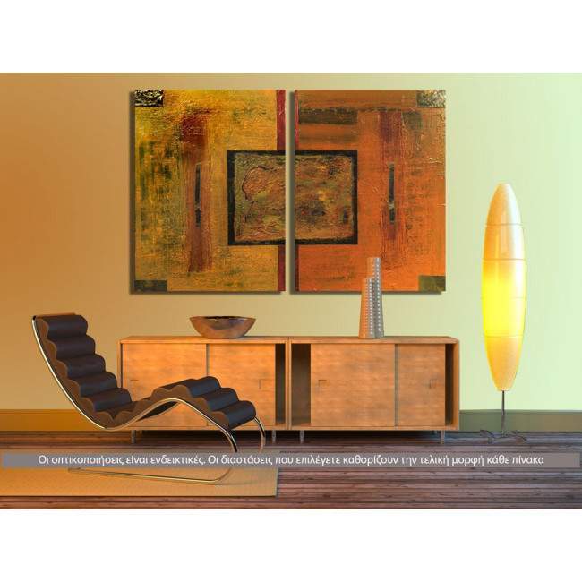 Canvas print Squared, two panels