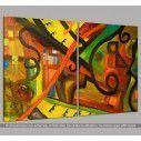 Canvas print Abstract painting I, two panels, side