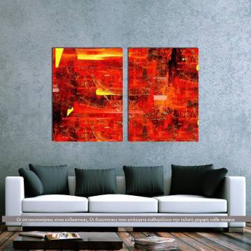 Canvas print Abstract patterns III, two panels