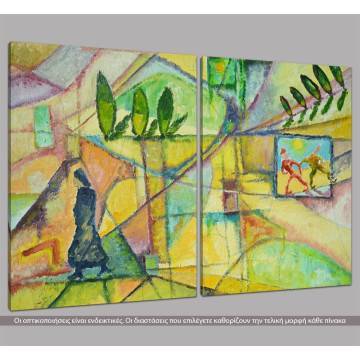 Canvas print Greek landscape, two panels 2