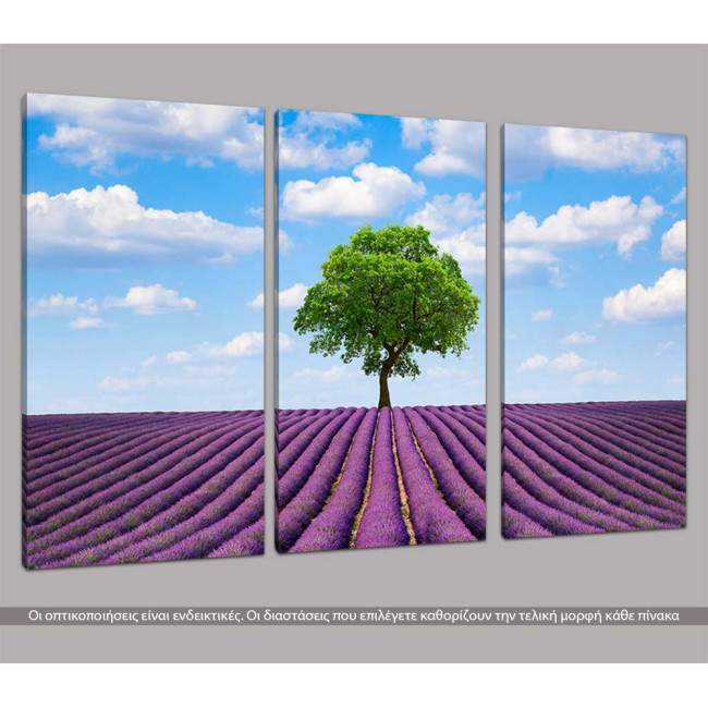 Canvas print Horizon,  3 panels, side