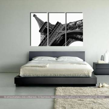 Canvas print Eiffel tower,  3 panels
